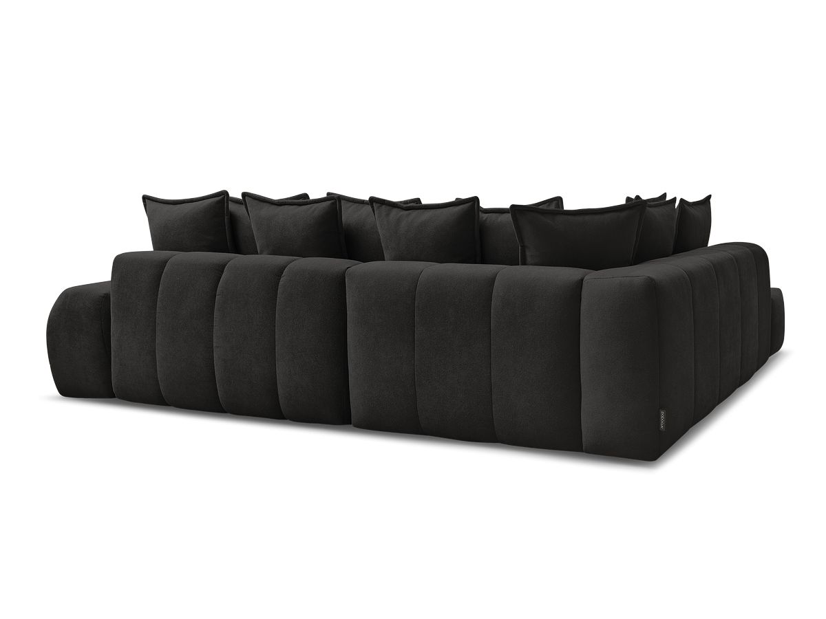 Canapé d'angle L convertible coffre EVEREST tissu texturé