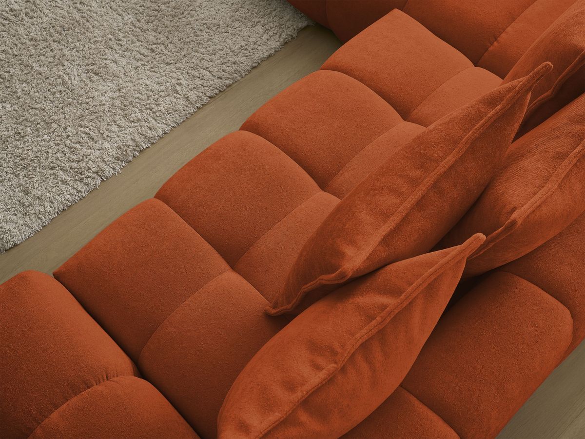 Canapé d'angle L convertible coffre EVEREST tissu texturé