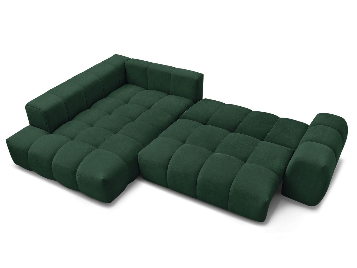 Canapé d'angle L convertible coffre EVEREST tissu texturé