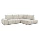 Canapé d'angle L convertible coffre EVEREST tissu texturé