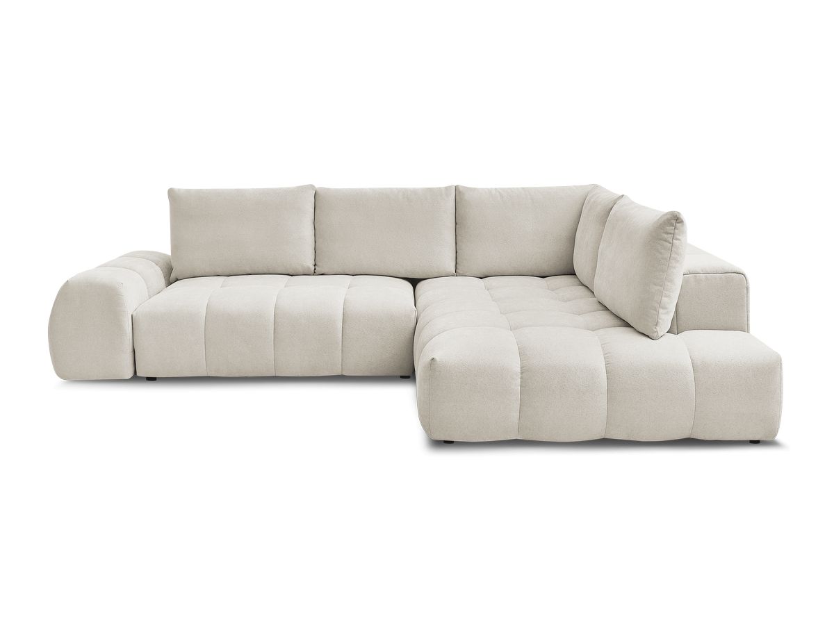 Canapé d'angle L convertible coffre EVEREST tissu texturé