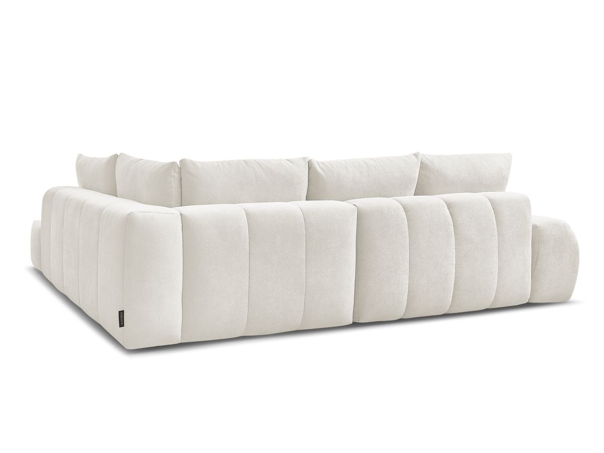 Canapé d'angle L convertible coffre EVEREST tissu texturé