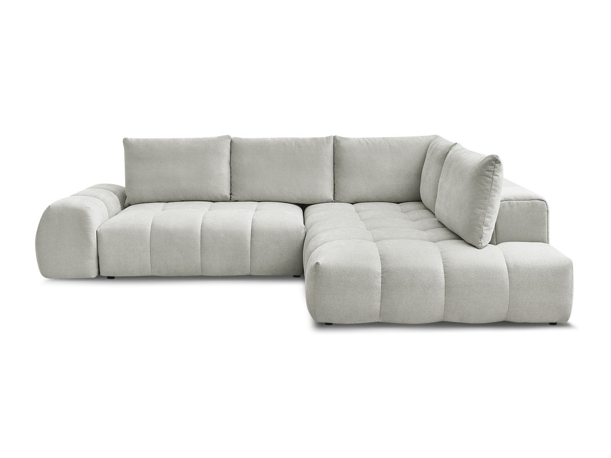 Canapé d'angle L convertible coffre EVEREST tissu texturé