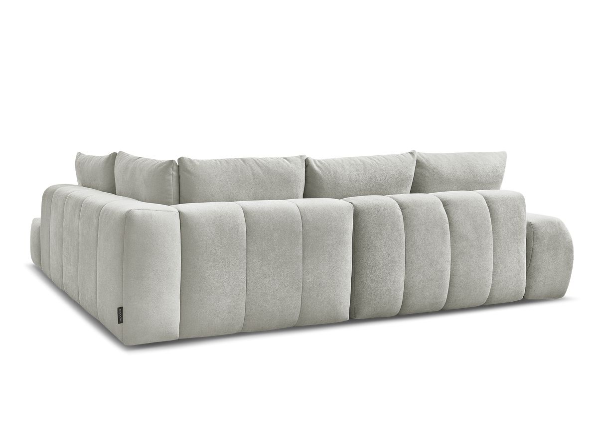Canapé d'angle L convertible coffre EVEREST tissu texturé
