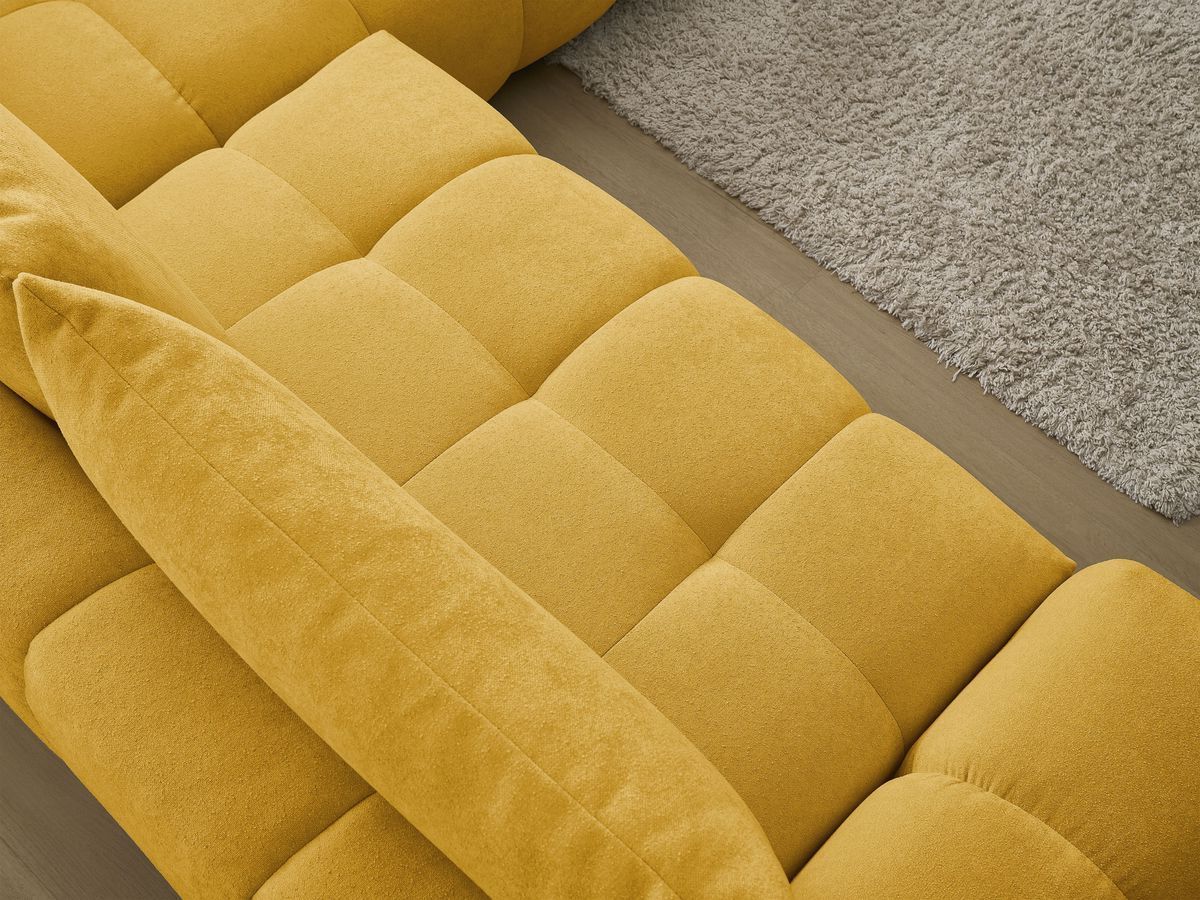 Canapé d'angle L convertible coffre EVEREST tissu texturé