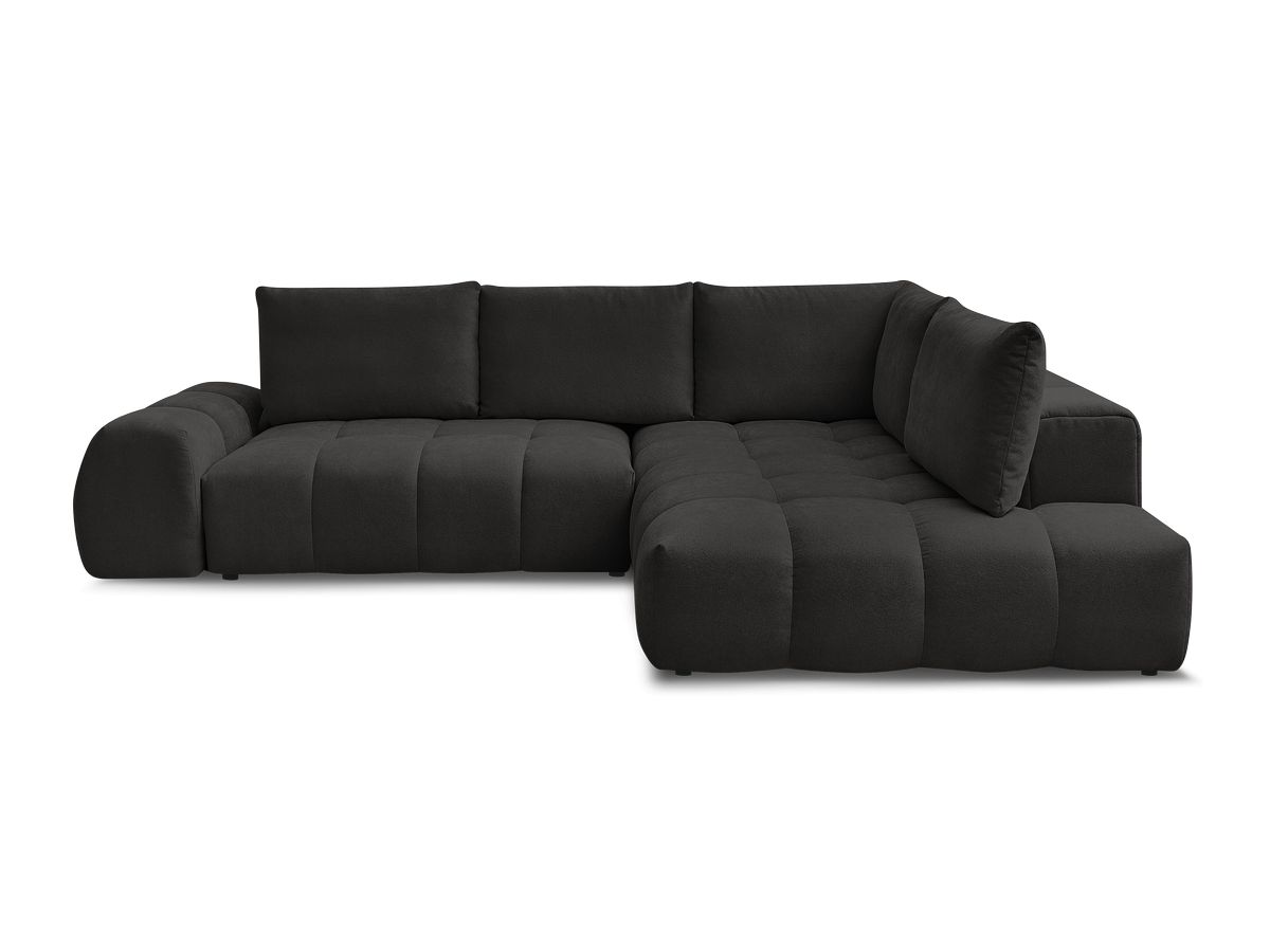 Canapé d'angle L convertible coffre EVEREST tissu texturé