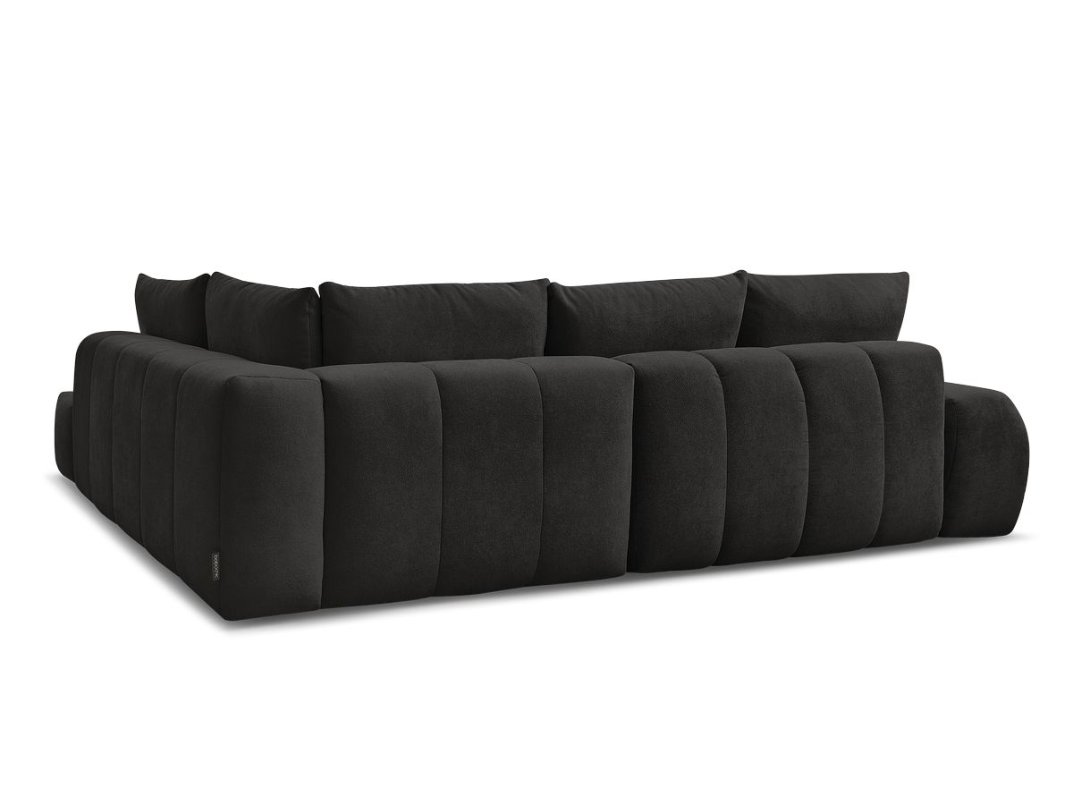 Canapé d'angle L convertible coffre EVEREST tissu texturé