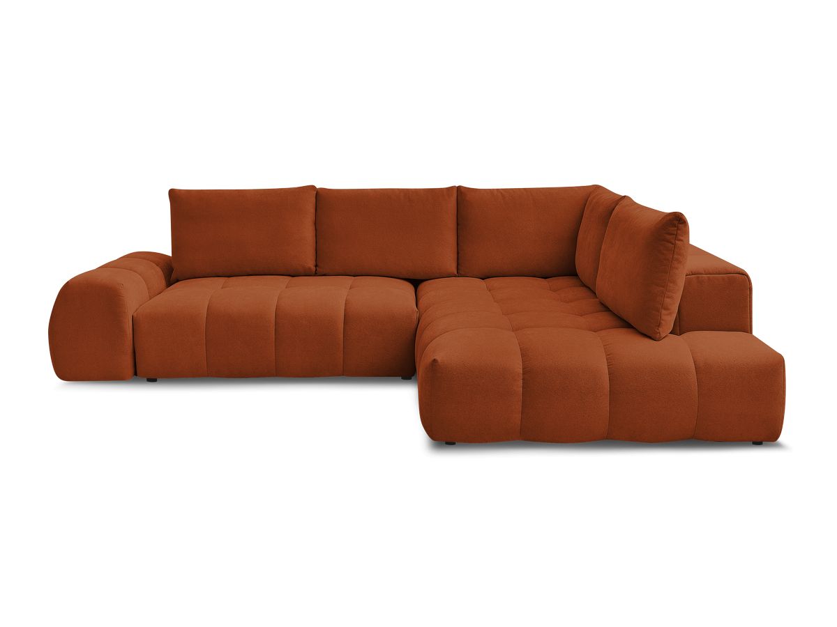 Canapé d'angle L convertible coffre EVEREST tissu texturé