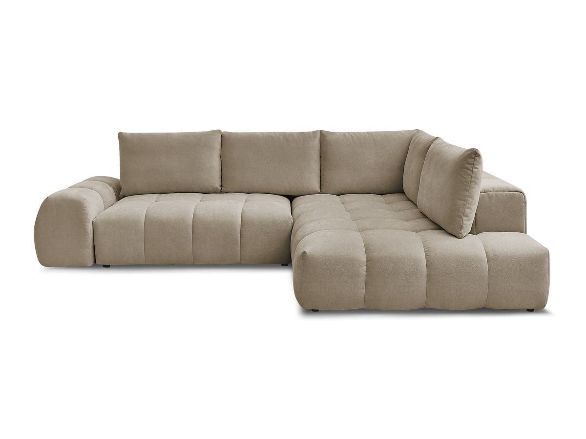 Canapé d'angle L convertible coffre EVEREST tissu texturé
