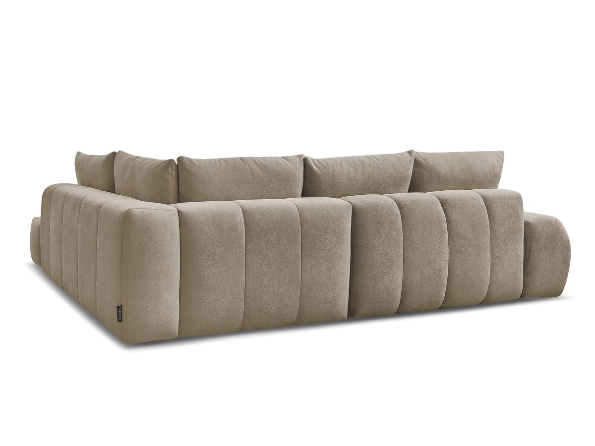 Canapé d'angle L convertible coffre EVEREST tissu texturé