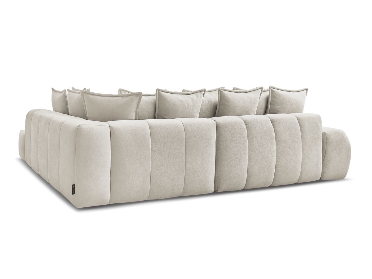 Canapé d'angle L convertible coffre EVEREST tissu texturé