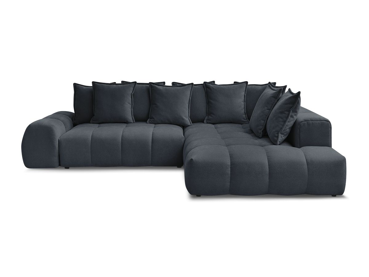 Canapé d'angle L convertible coffre EVEREST tissu texturé
