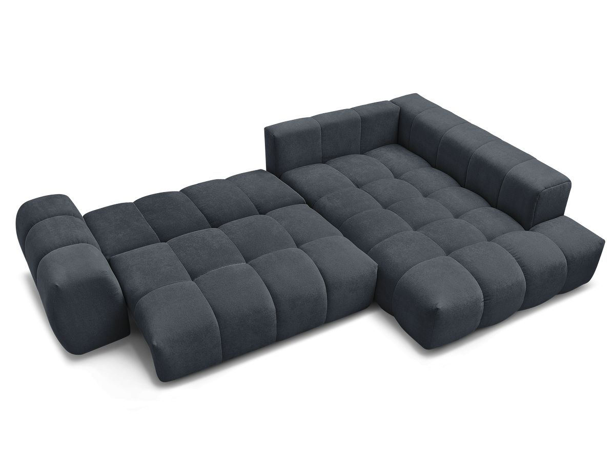 Canapé d'angle L convertible coffre EVEREST tissu texturé