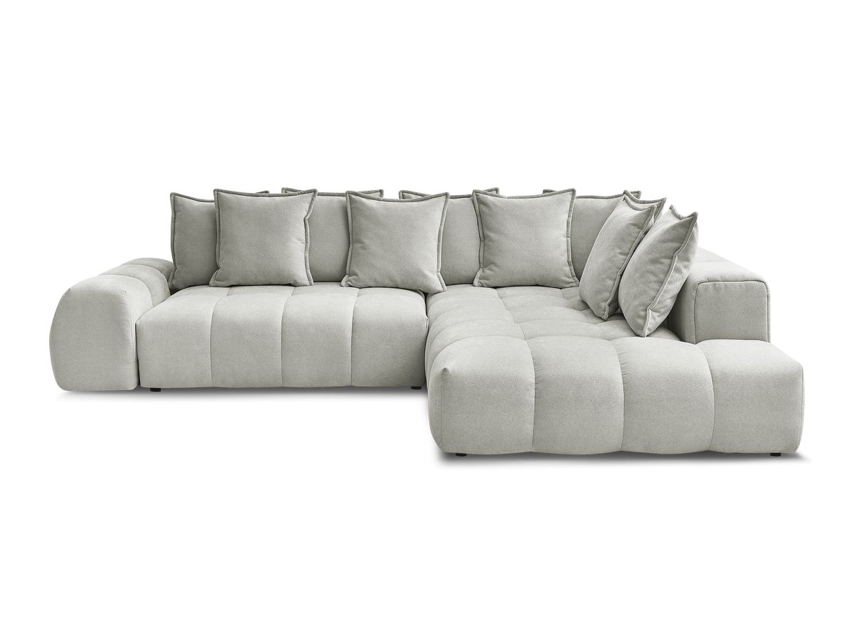 Canapé d'angle L convertible coffre EVEREST tissu texturé