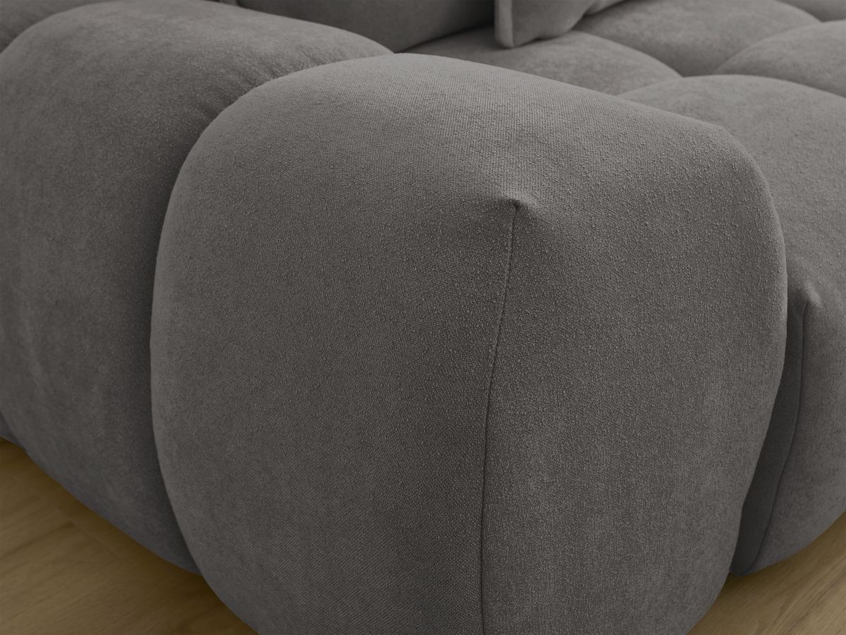 Canapé d'angle L convertible coffre EVEREST tissu texturé