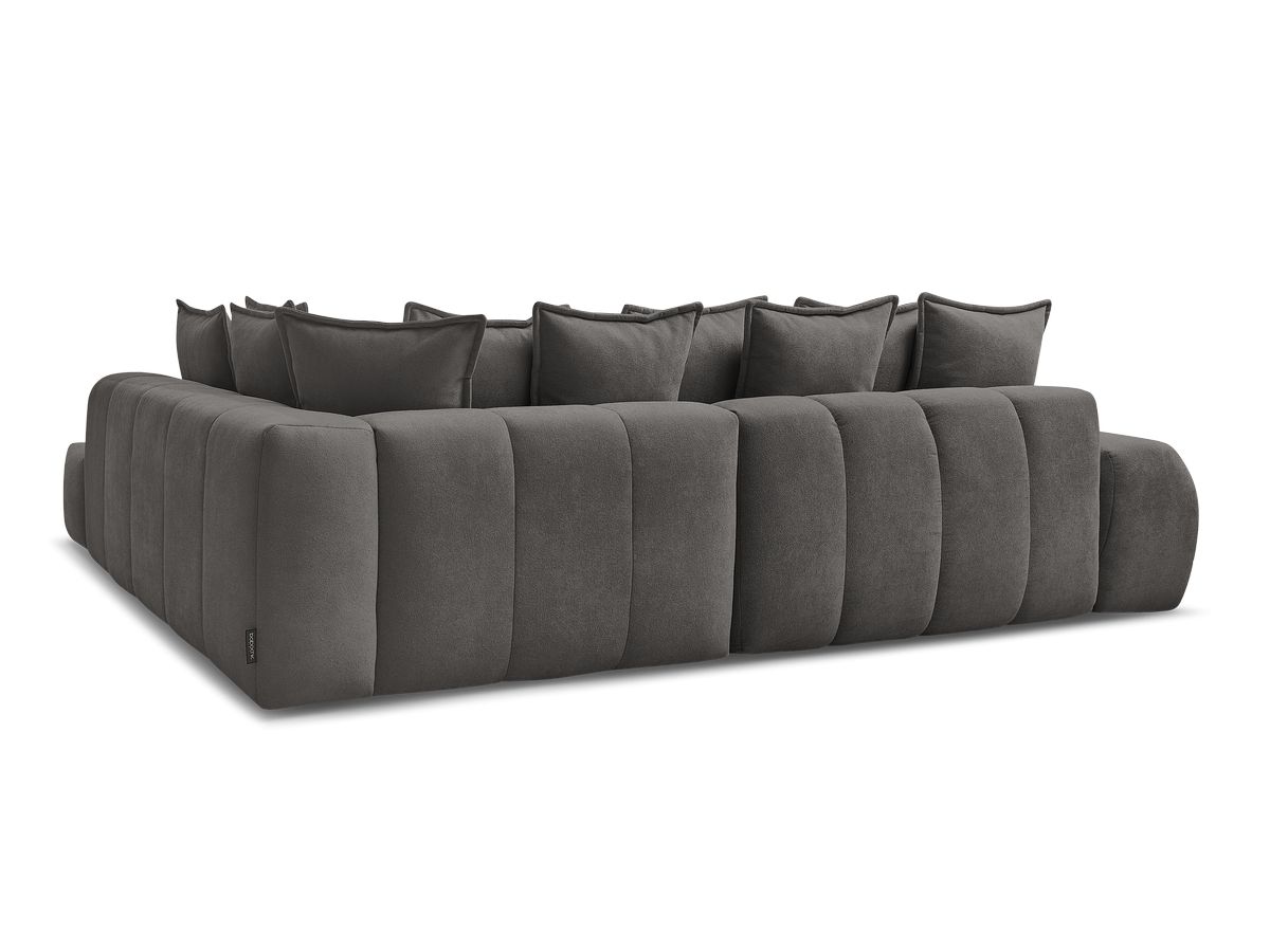 Canapé d'angle L convertible coffre EVEREST tissu texturé