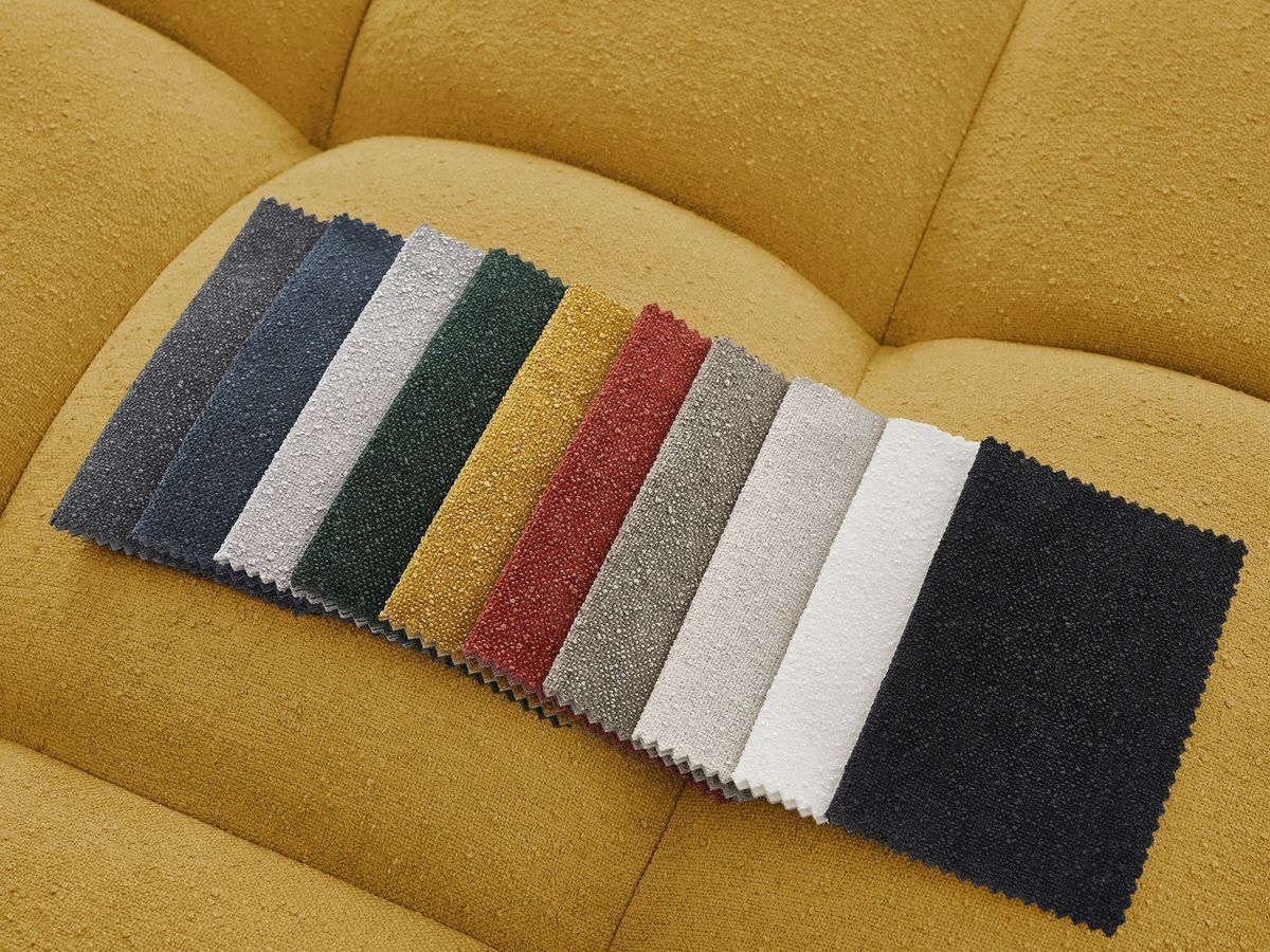 Canapé d'angle L convertible coffre EVEREST tissu texturé