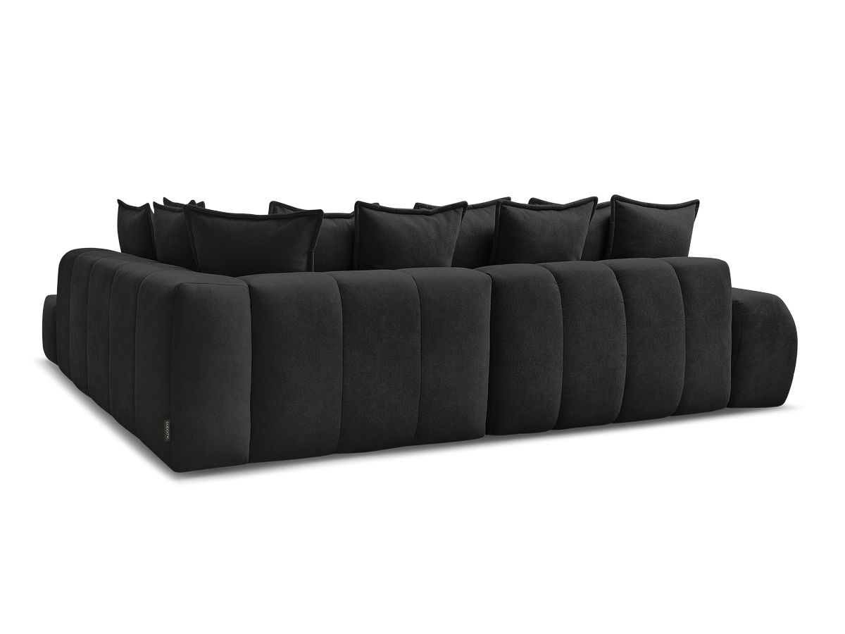 Canapé d'angle L convertible coffre EVEREST tissu texturé