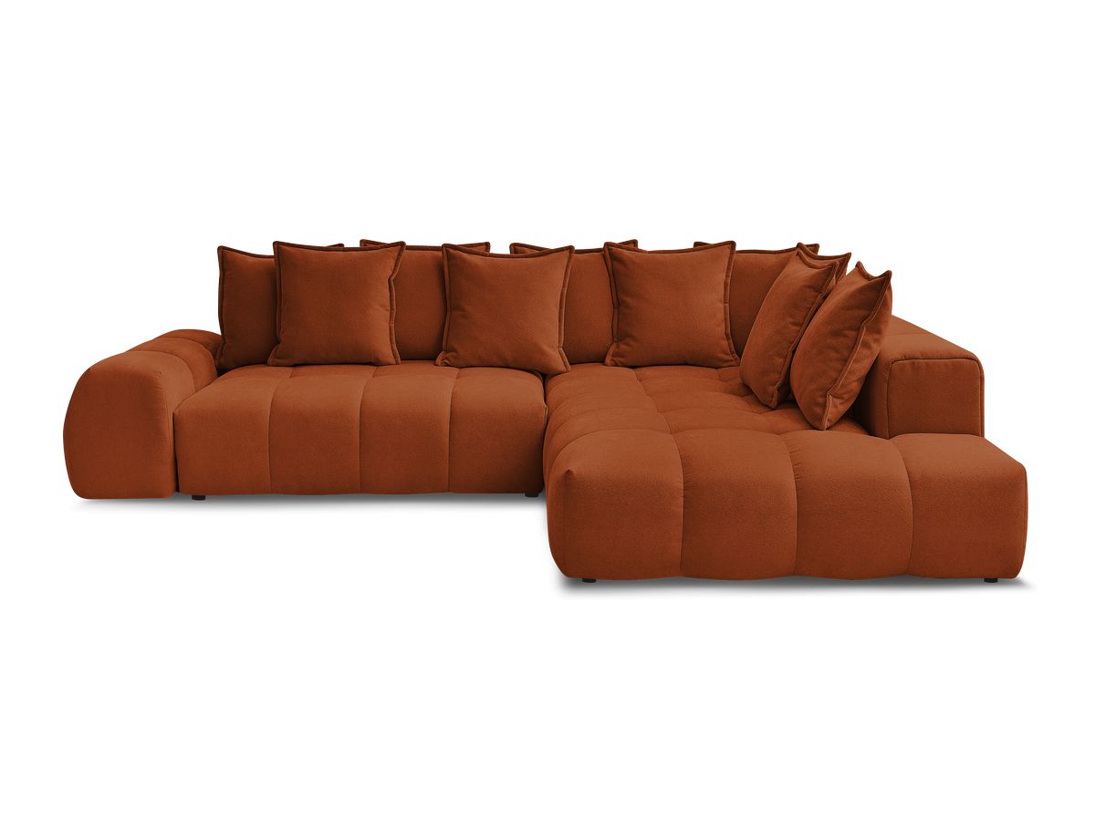 Canapé d'angle L convertible coffre EVEREST tissu texturé