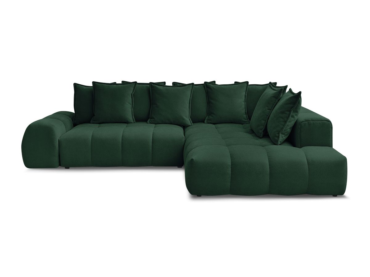 Canapé d'angle L convertible coffre EVEREST tissu texturé