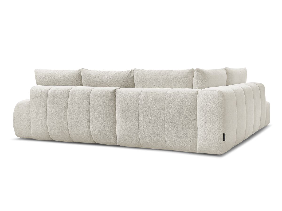Canapé d'angle L convertible coffre EVEREST tissu chiné