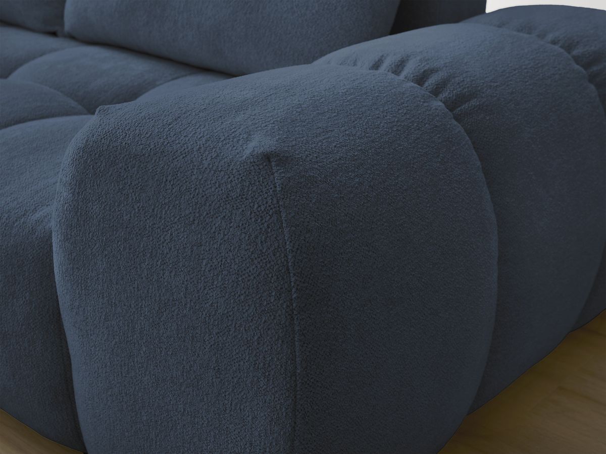Canapé d'angle L convertible coffre EVEREST tissu chiné