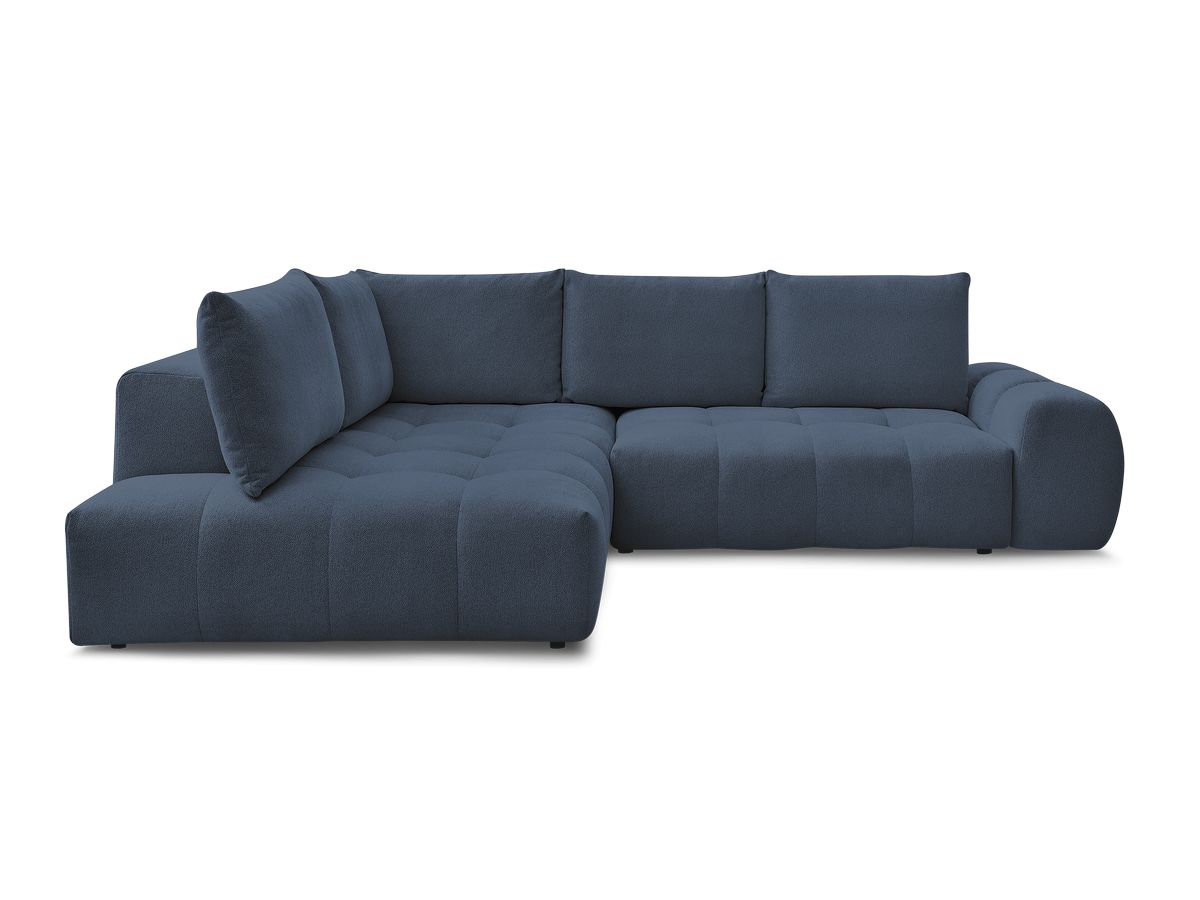 Canapé d'angle L convertible coffre EVEREST tissu chiné