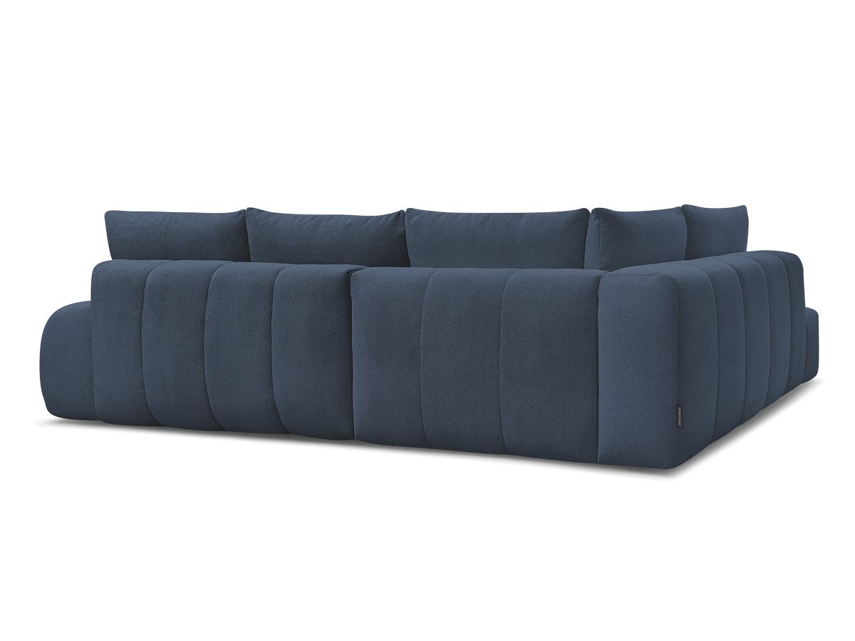 Canapé d'angle L convertible coffre EVEREST tissu chiné