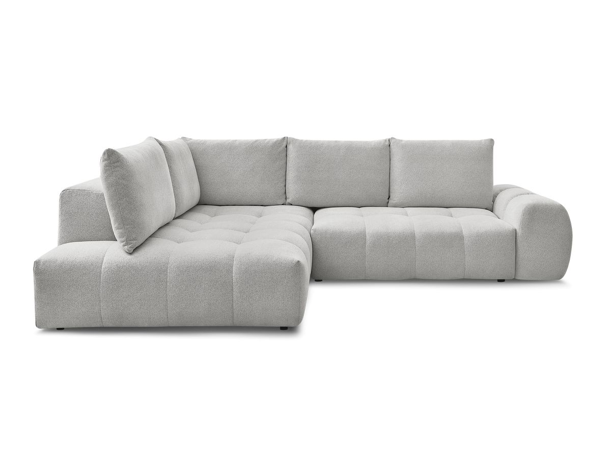Canapé d'angle L convertible coffre EVEREST tissu chiné