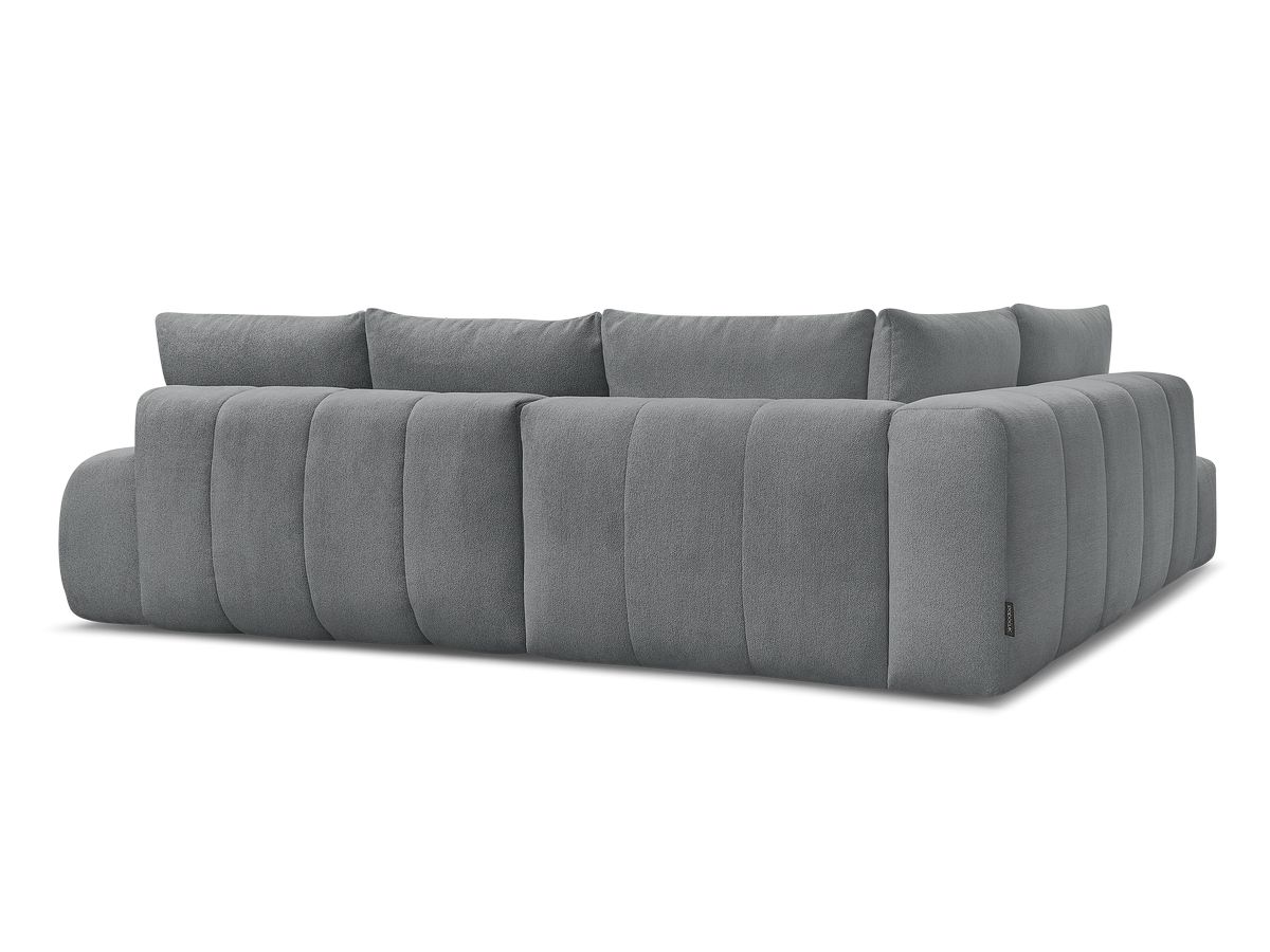 Canapé d'angle L convertible coffre EVEREST tissu chiné