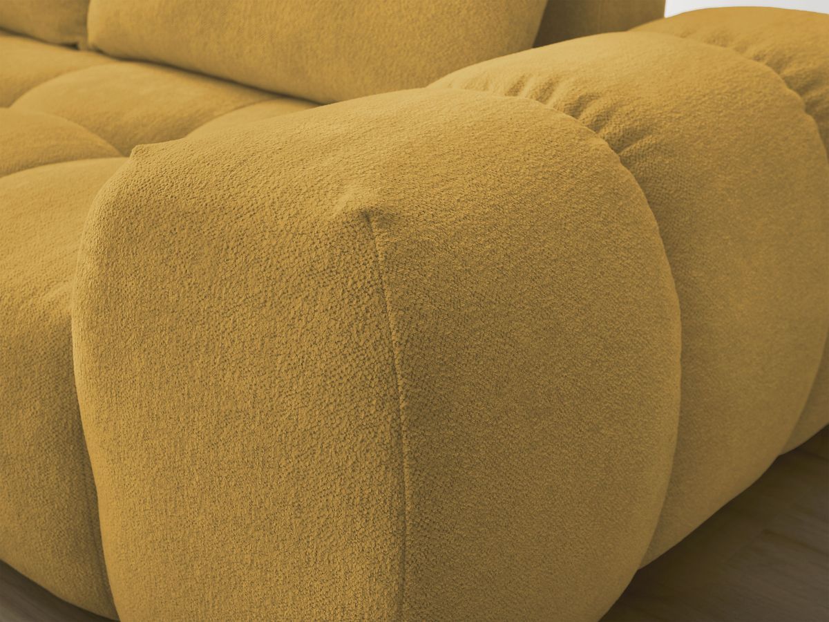 Canapé d'angle L convertible coffre EVEREST tissu chiné