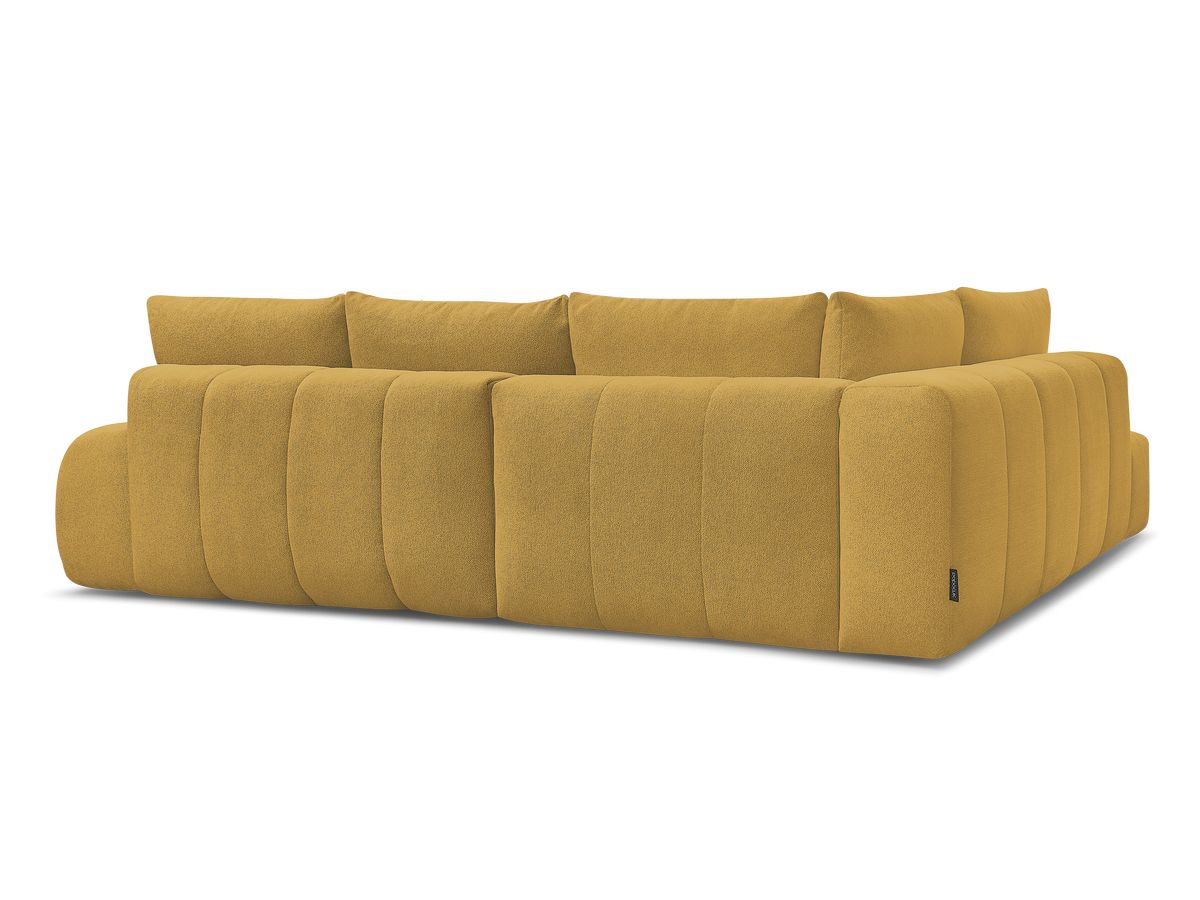 Canapé d'angle L convertible coffre EVEREST tissu chiné