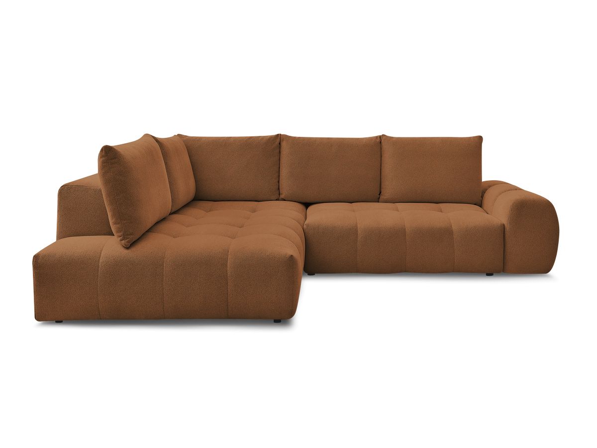 Canapé d'angle L convertible coffre EVEREST tissu chiné