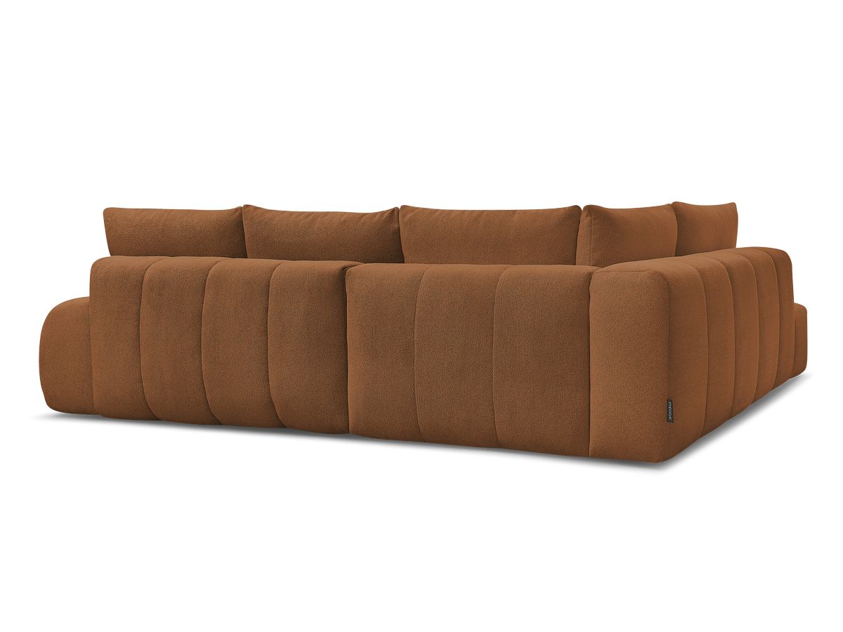 Canapé d'angle L convertible coffre EVEREST tissu chiné