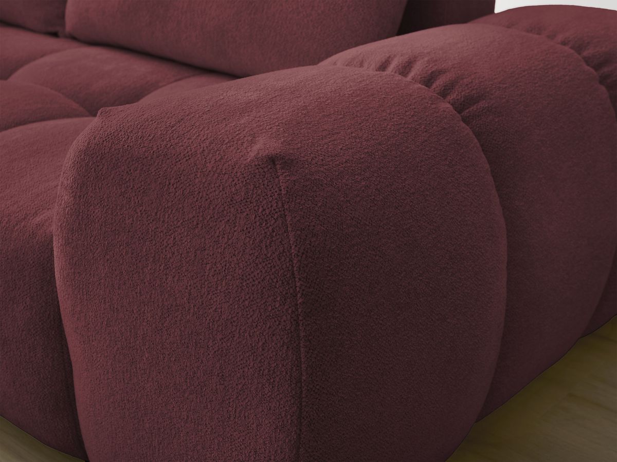 Canapé d'angle L convertible coffre EVEREST tissu chiné