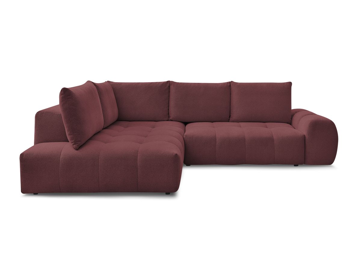 Canapé d'angle L convertible coffre EVEREST tissu chiné