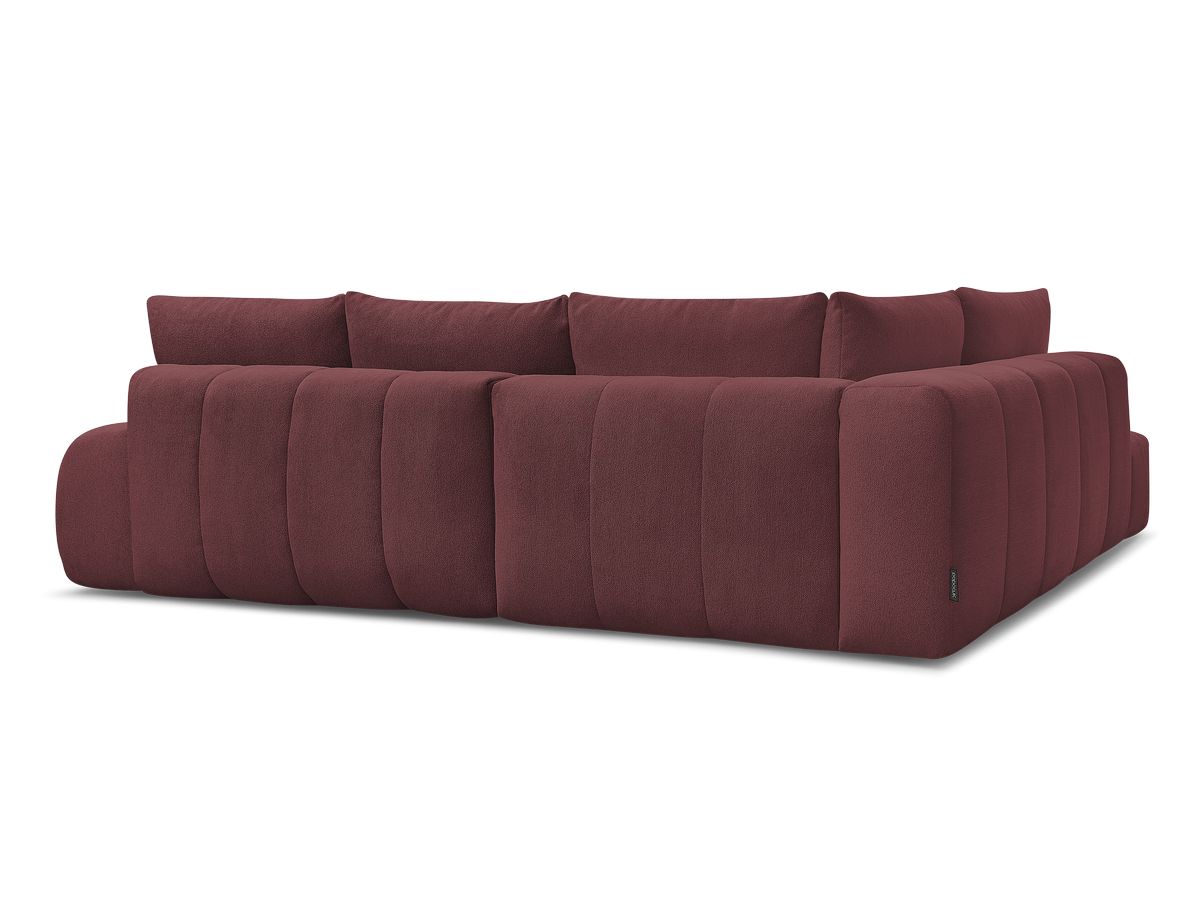 Canapé d'angle L convertible coffre EVEREST tissu chiné