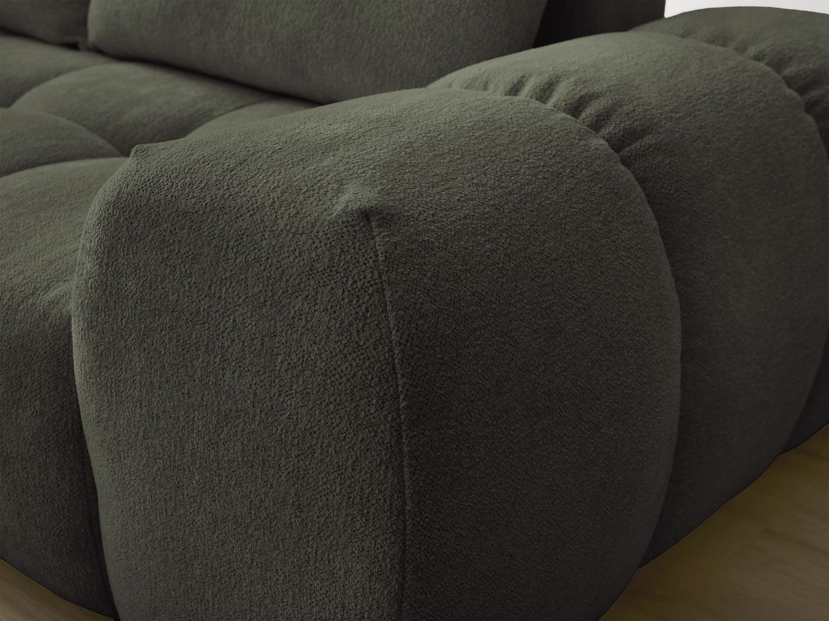 Canapé d'angle L convertible coffre EVEREST tissu chiné