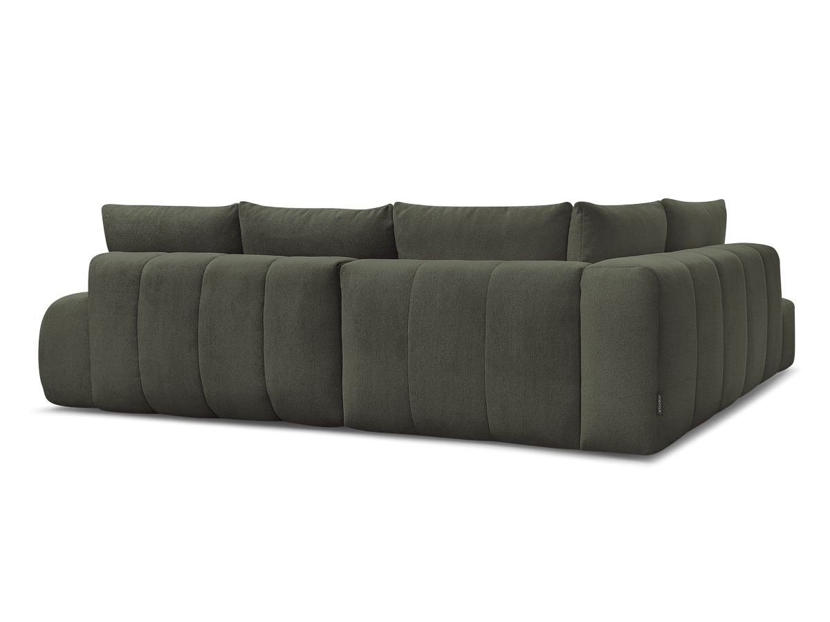 Canapé d'angle L convertible coffre EVEREST tissu chiné