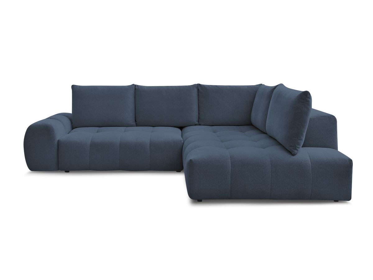 Canapé d'angle L convertible coffre EVEREST tissu chiné