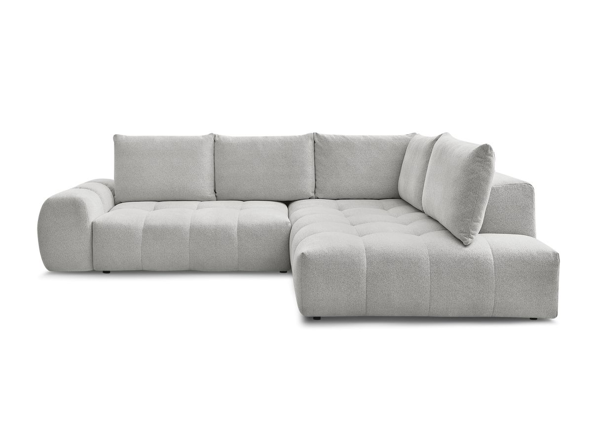 Canapé d'angle L convertible coffre EVEREST tissu chiné