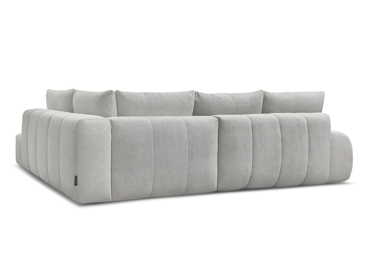 Canapé d'angle L convertible coffre EVEREST tissu chiné