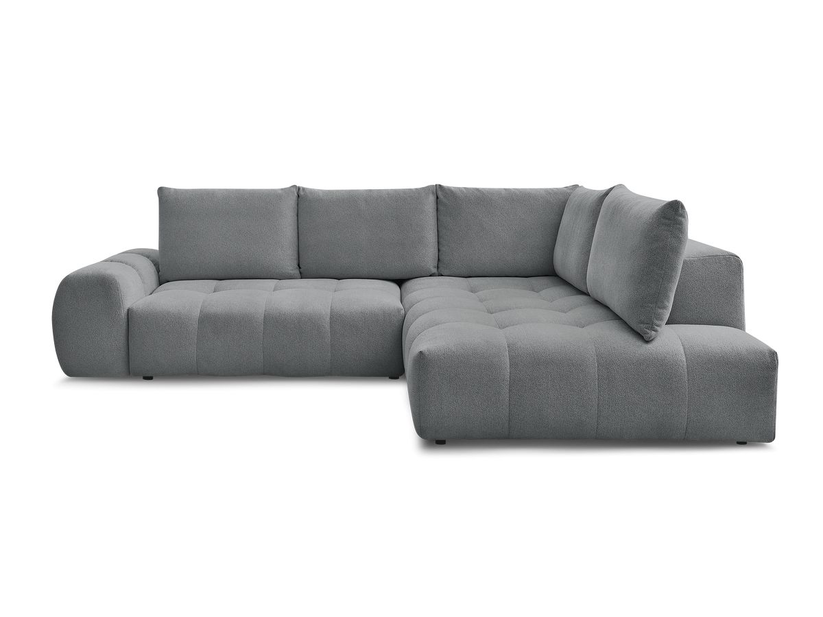Canapé d'angle L convertible coffre EVEREST tissu chiné