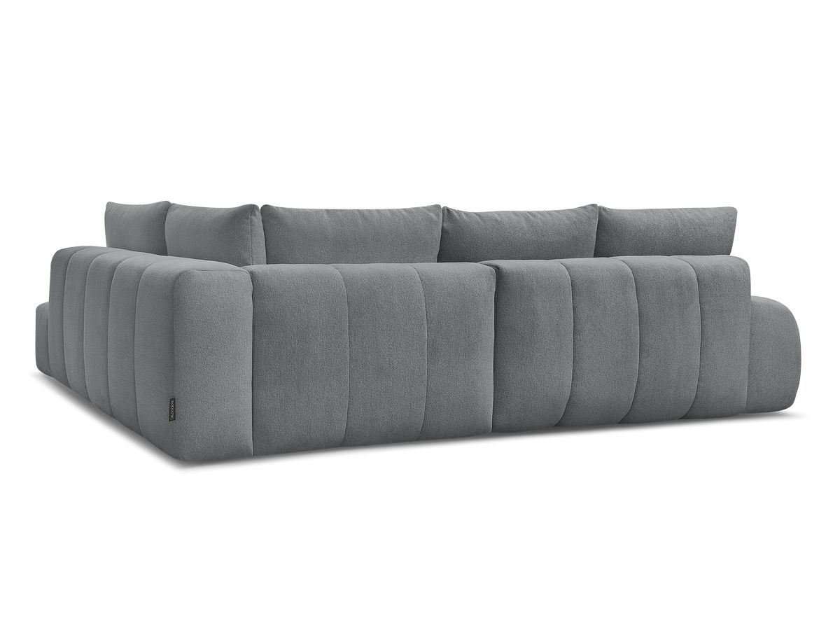 Canapé d'angle L convertible coffre EVEREST tissu chiné
