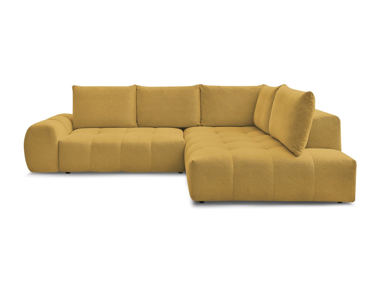 Canapé d'angle L convertible coffre EVEREST tissu chiné