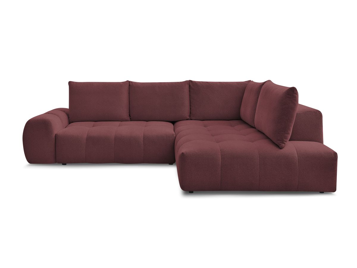 Canapé d'angle L convertible coffre EVEREST tissu chiné