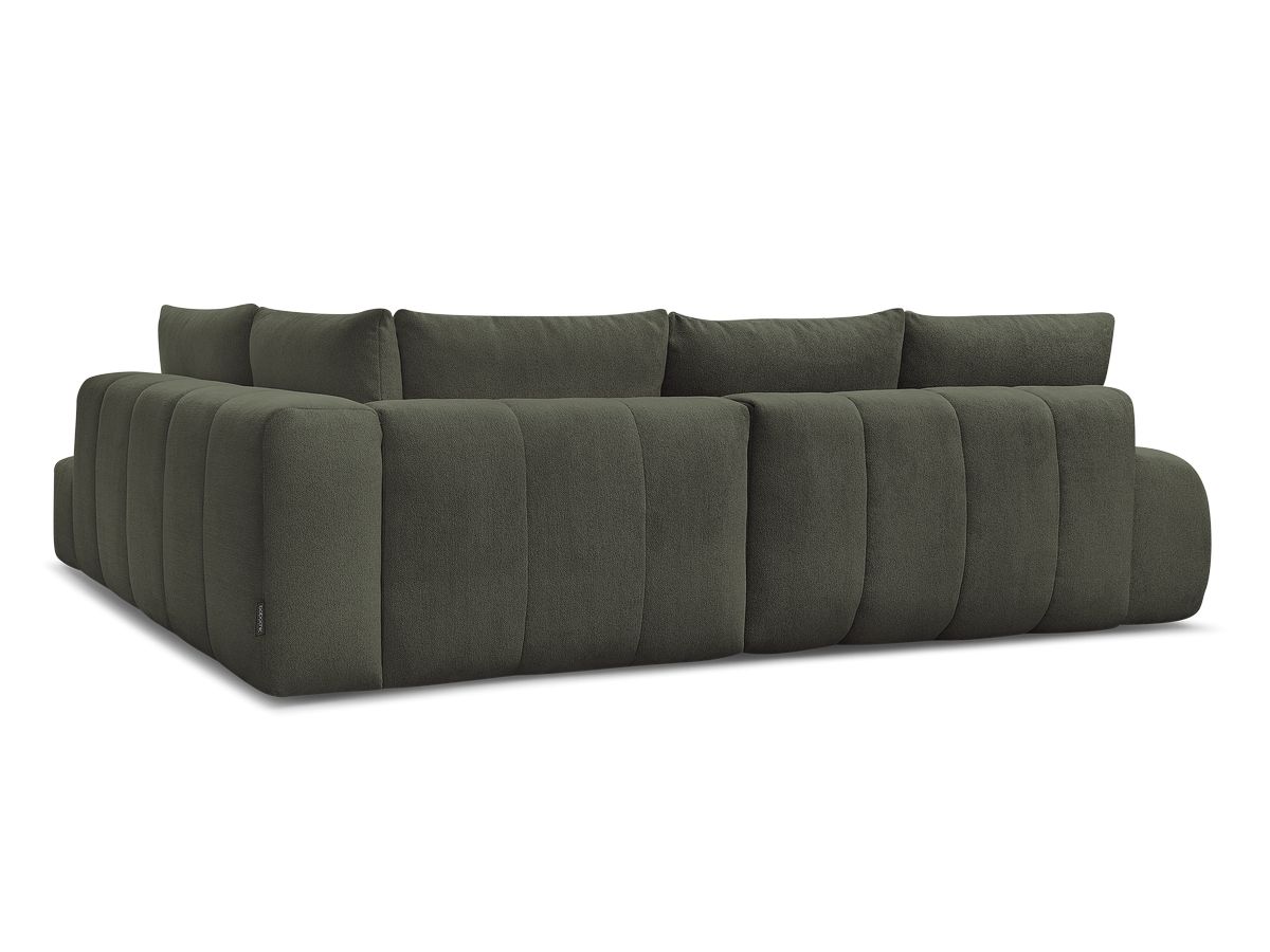 Canapé d'angle L convertible coffre EVEREST tissu chiné