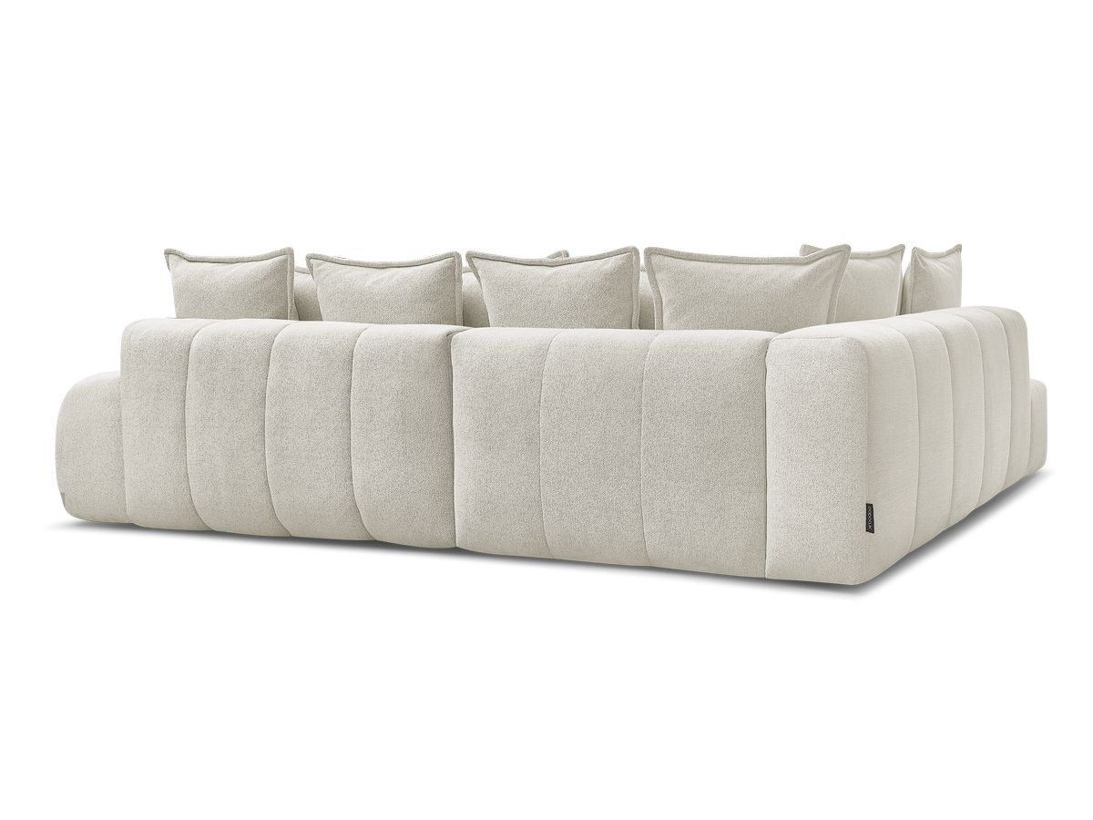 Canapé d'angle L convertible coffre EVEREST tissu chiné