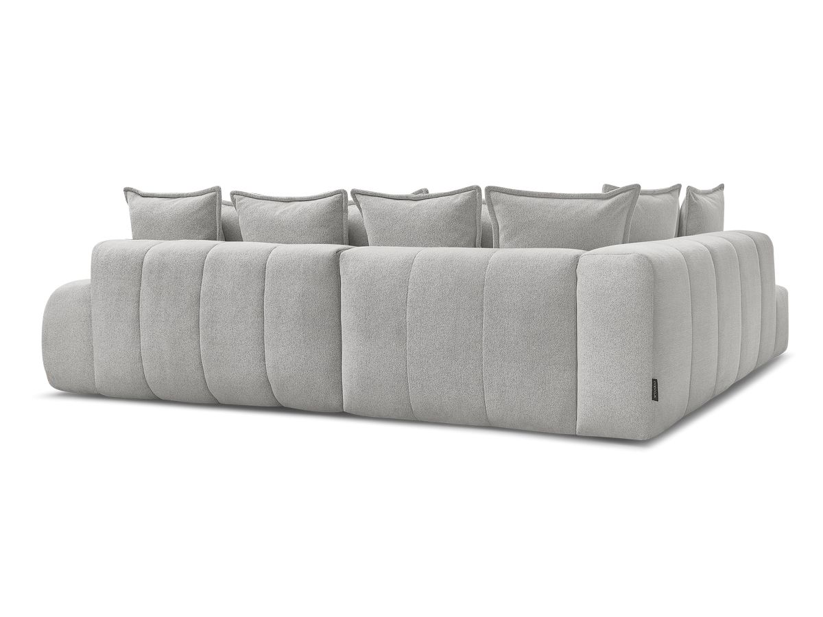 Canapé d'angle L convertible coffre EVEREST tissu chiné