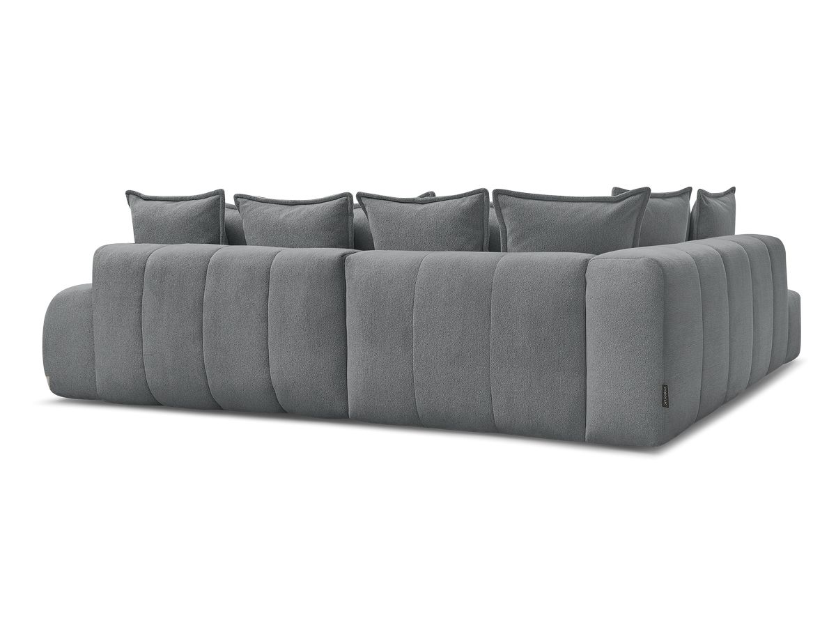 Canapé d'angle L convertible coffre EVEREST tissu chiné